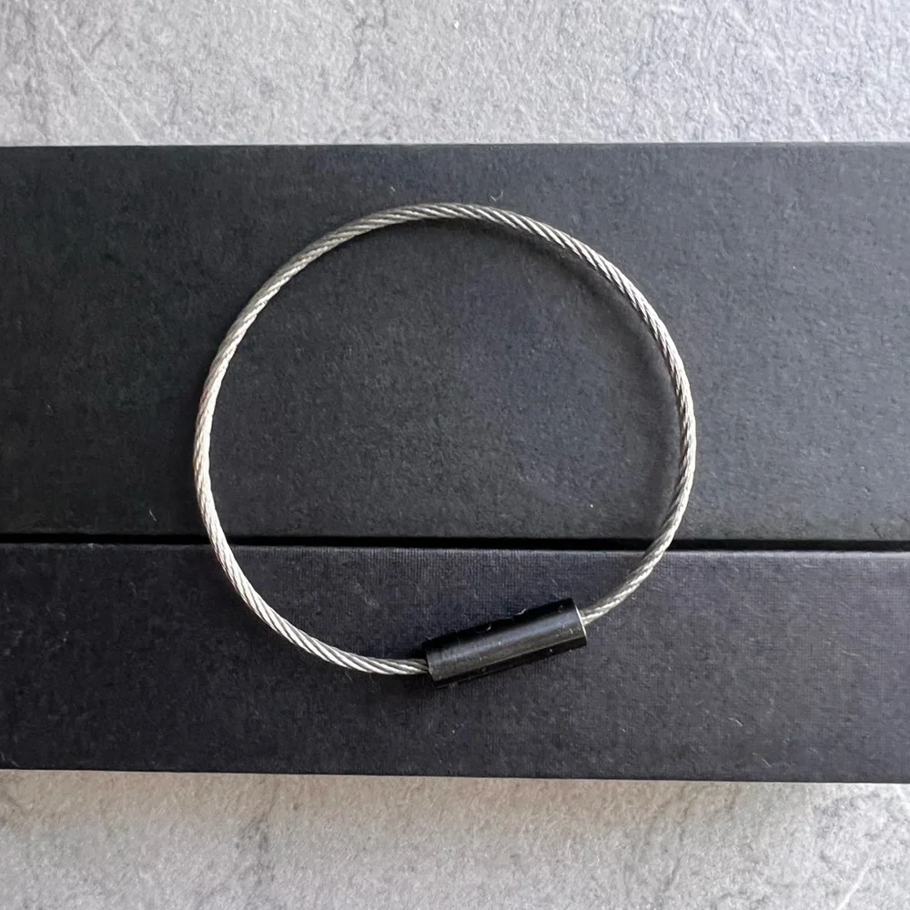 le gramme 5g Brushed Ceramic Cable Bracelet UNISEX